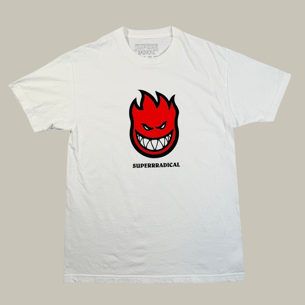Superr Radical Spitfire Bighead Collab Tee White Large